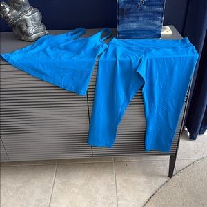 NEW- 2 piece - Lululemon Bright Blue Tank Top and bottom - new